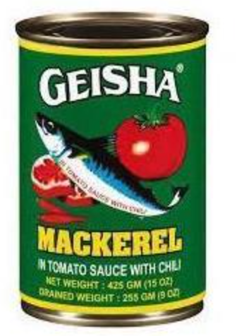 Geisha Mackerel In Tomato Sauce 425g